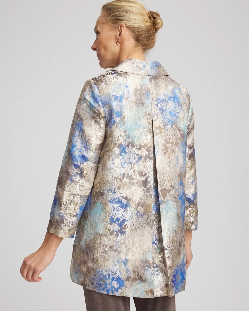 Chico's Travelers™ Collection Zebra-Jacquard Jacket at Hamilton